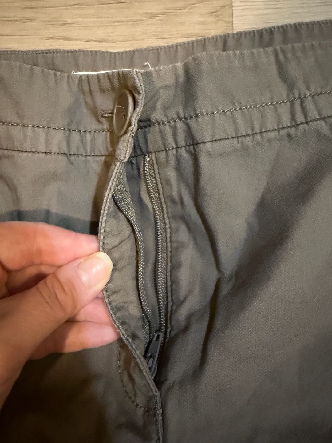 Eileen Fisher Olive Green Cotton Cropped Cargo Pants 2X 6
