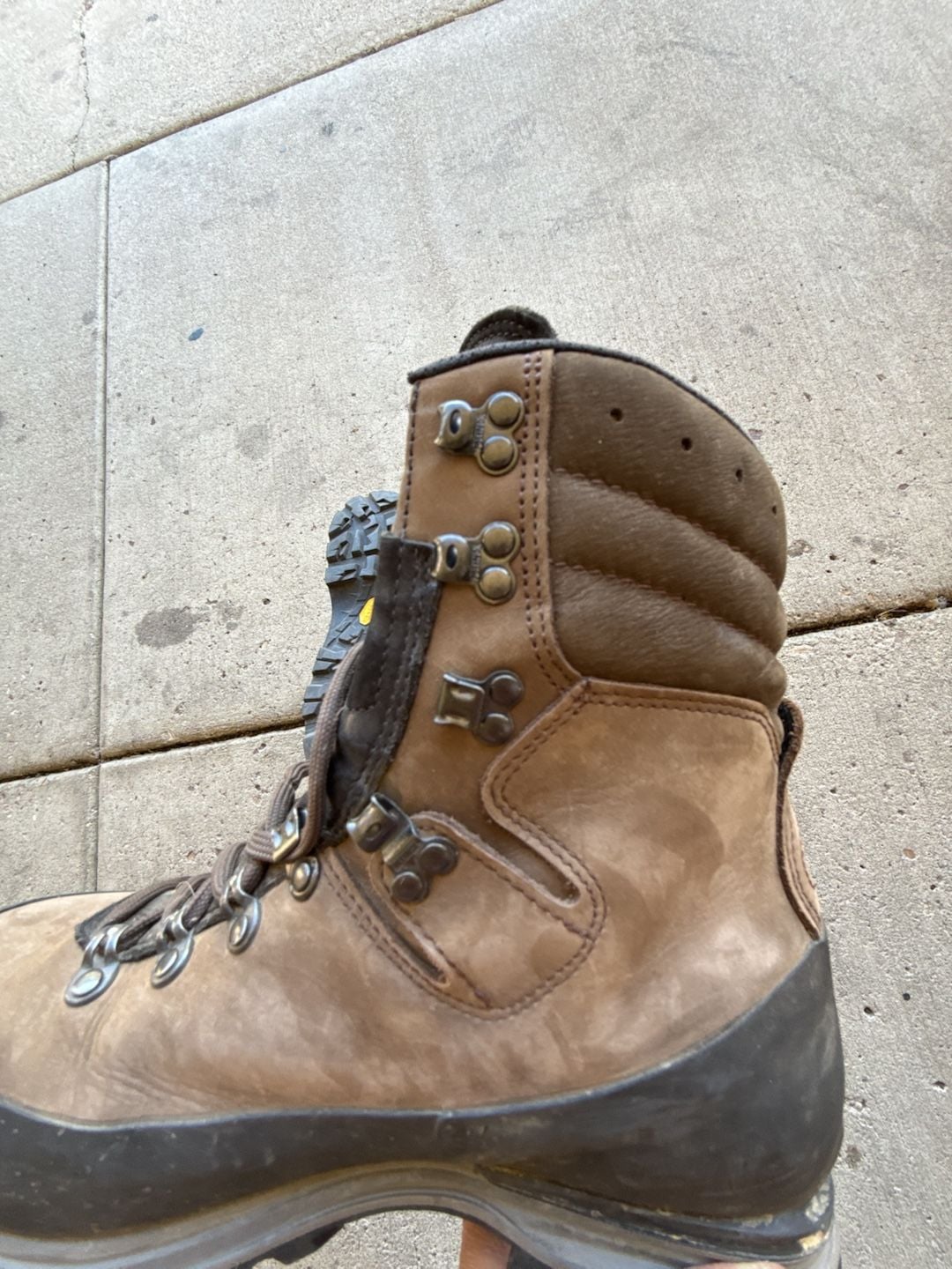 Cabela's Meindl Gore-Tex Waterproof Leather Hiking Hunting Boots Men's Size 8.5 9