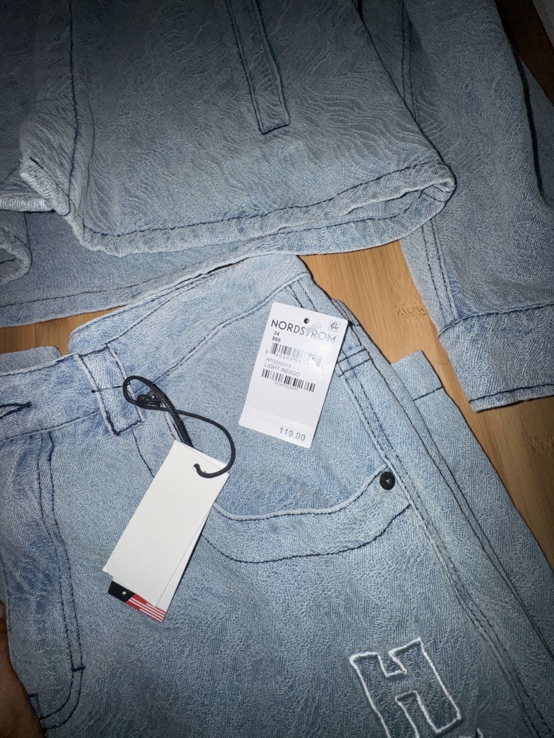 Honor The Gift Diamond Denim Jacket & Jeans Set Light Indigo 4