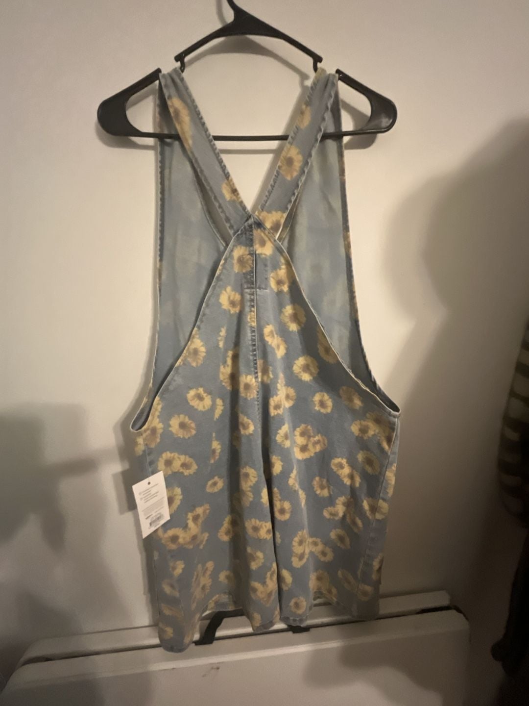 SO Sunflower Denim Overall Dress Size XXL 4