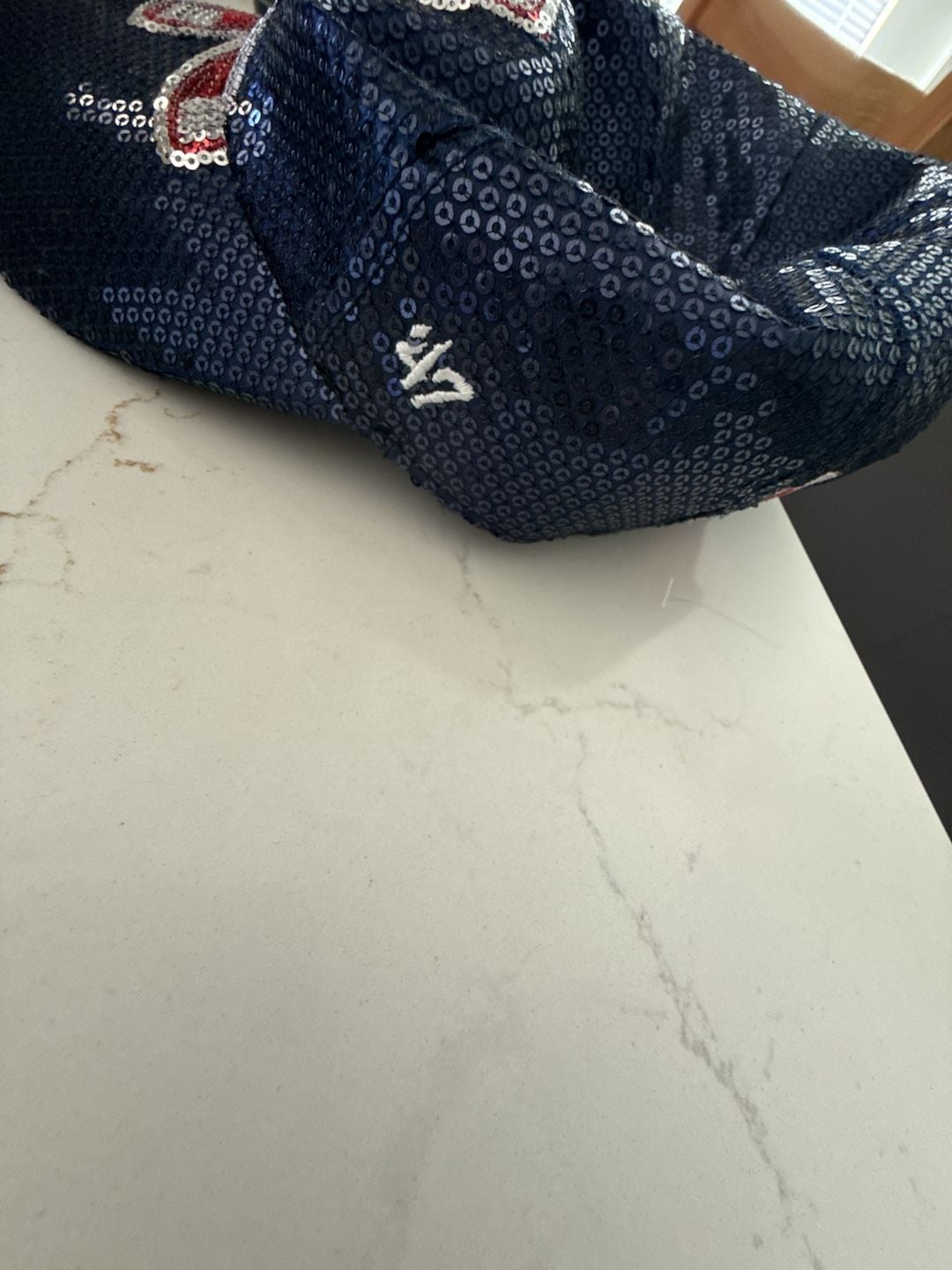 47 Brand Boston Red Sox Fenway Park Collection Sequin Navy Baseball Hat 7