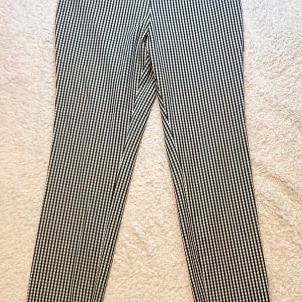 A New Day Black and White Gingham Skinny Ankle Pants Size 8R
