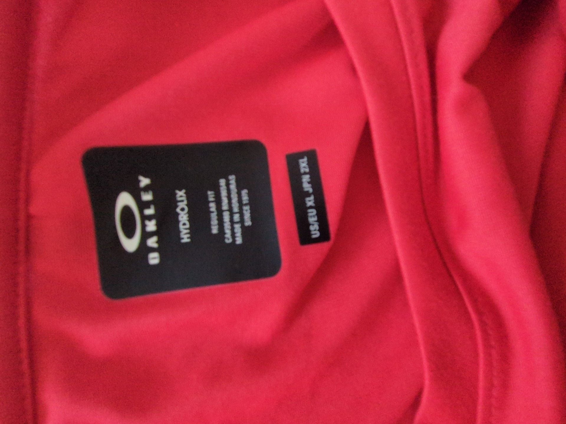 Oakley Hydrolix Red Performance Short Sleeve T-Shirt 4