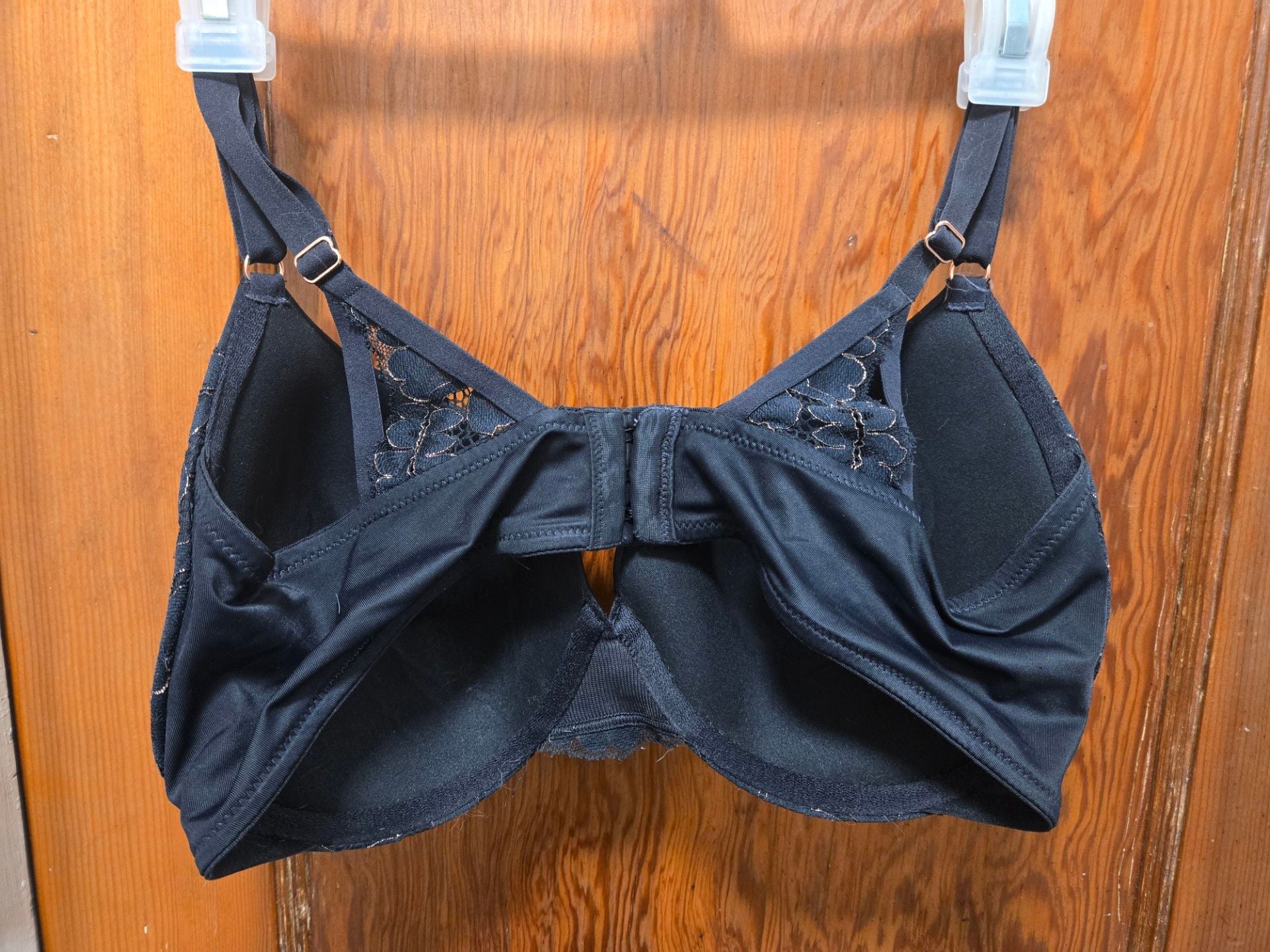 Maidenform Black Lace Wire Free Bralette Size 38D 4