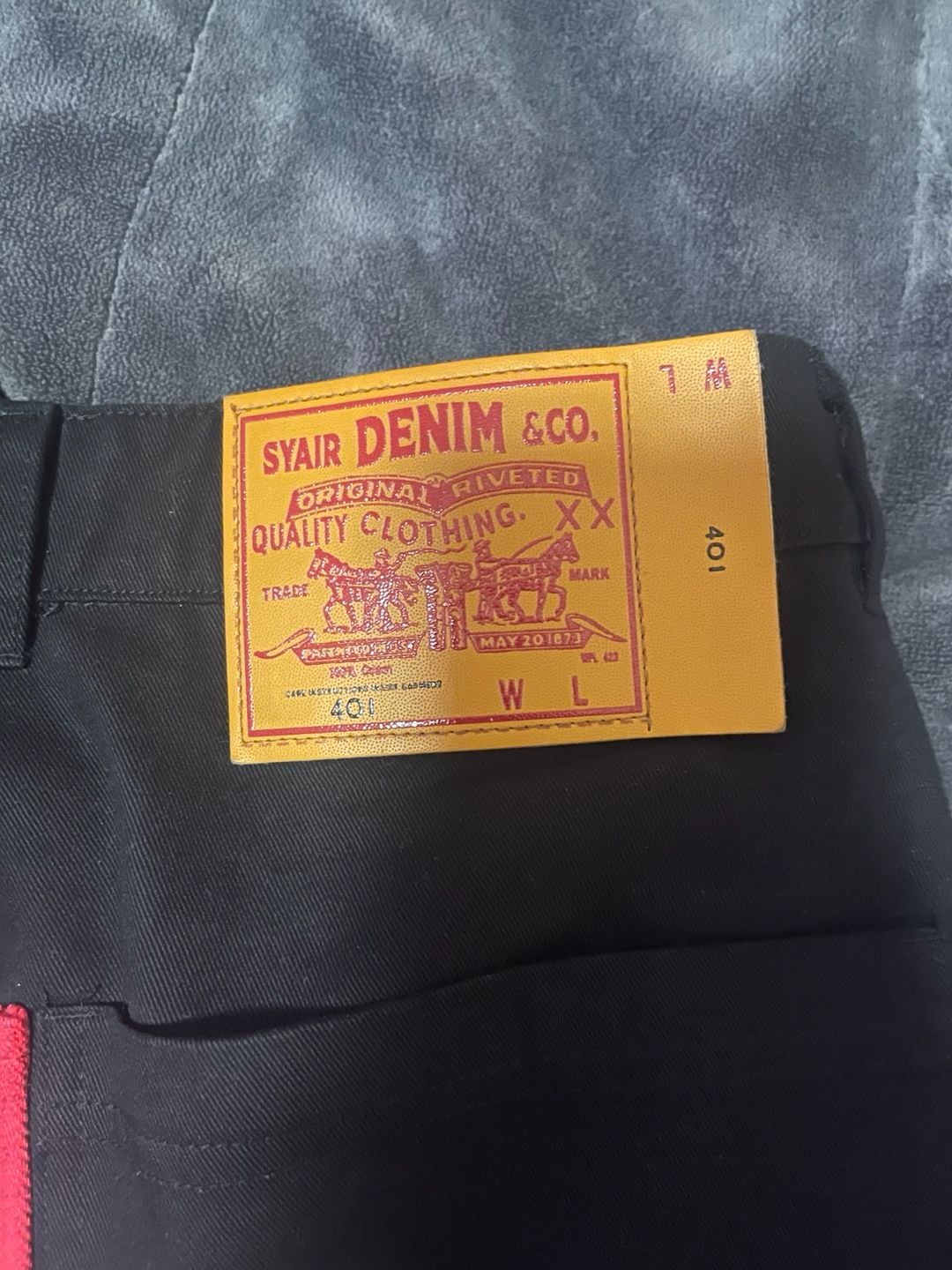 SYAIR DENIM & CO. Black Canvas Work Shorts 4