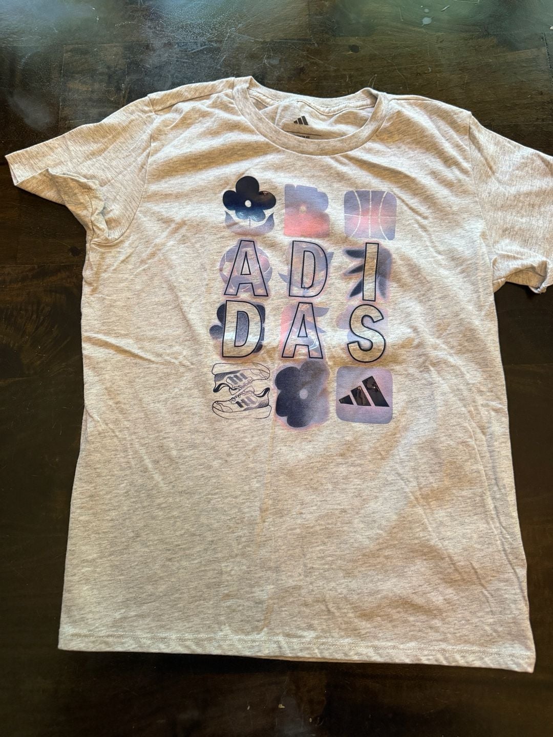 Girls adidas tee shirts 2 shirts size 10/12 6
