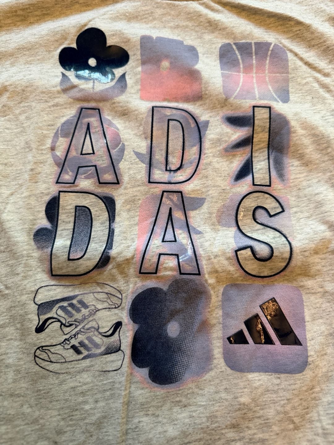 Girls adidas tee shirts 2 shirts size 10/12 7