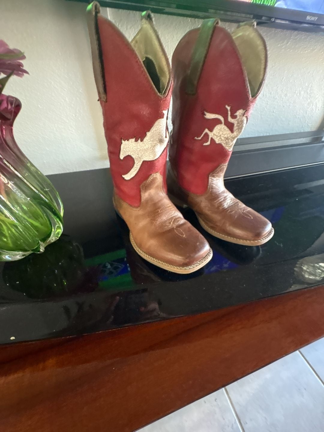 Roper Kid's Cowboy Boots Bronc Rider Inlay – , CA 3