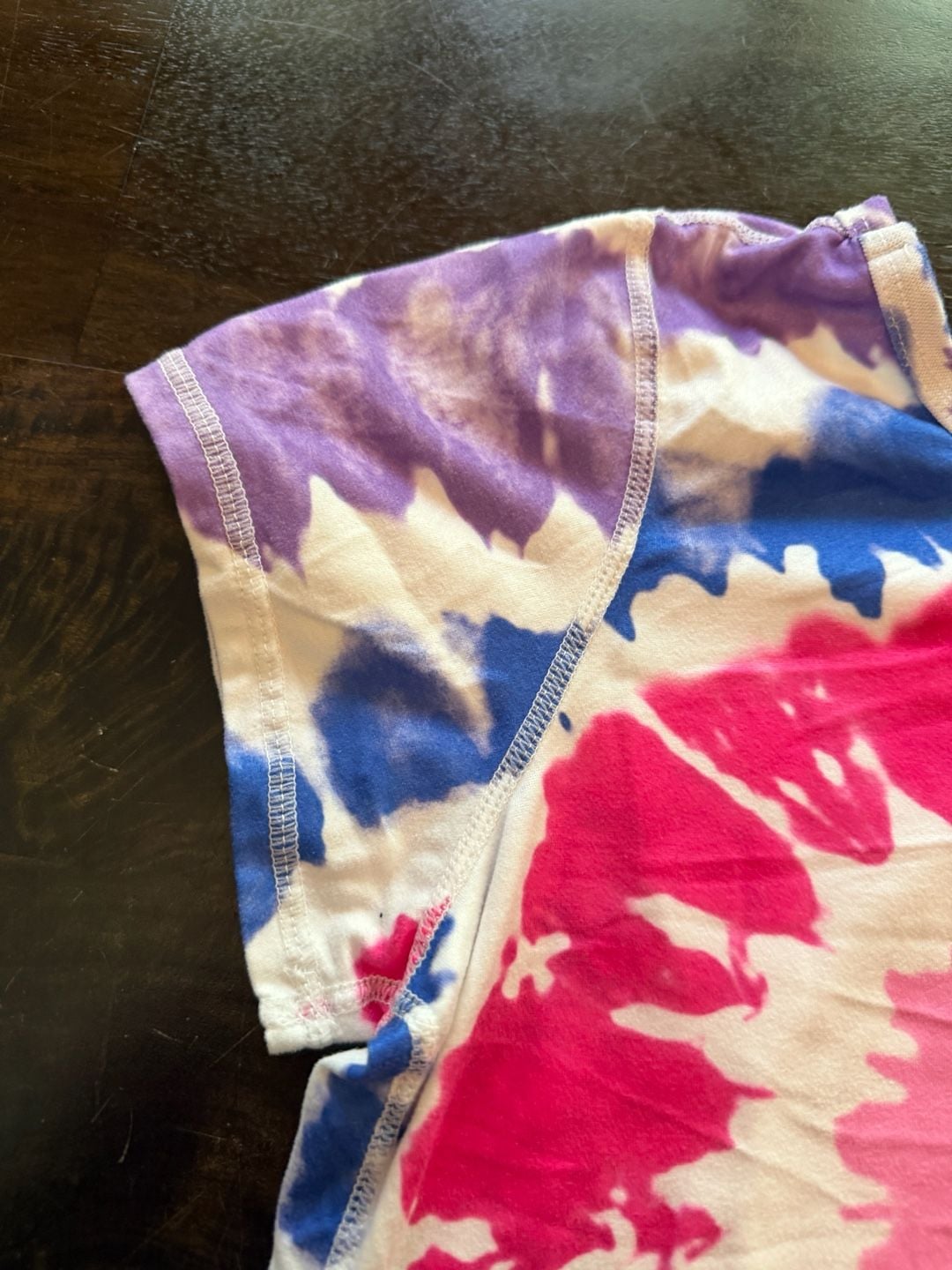 Disney Inside Out Rainbow Tie Dye Unicorn Girls T-Shirt Size L 10/12 6