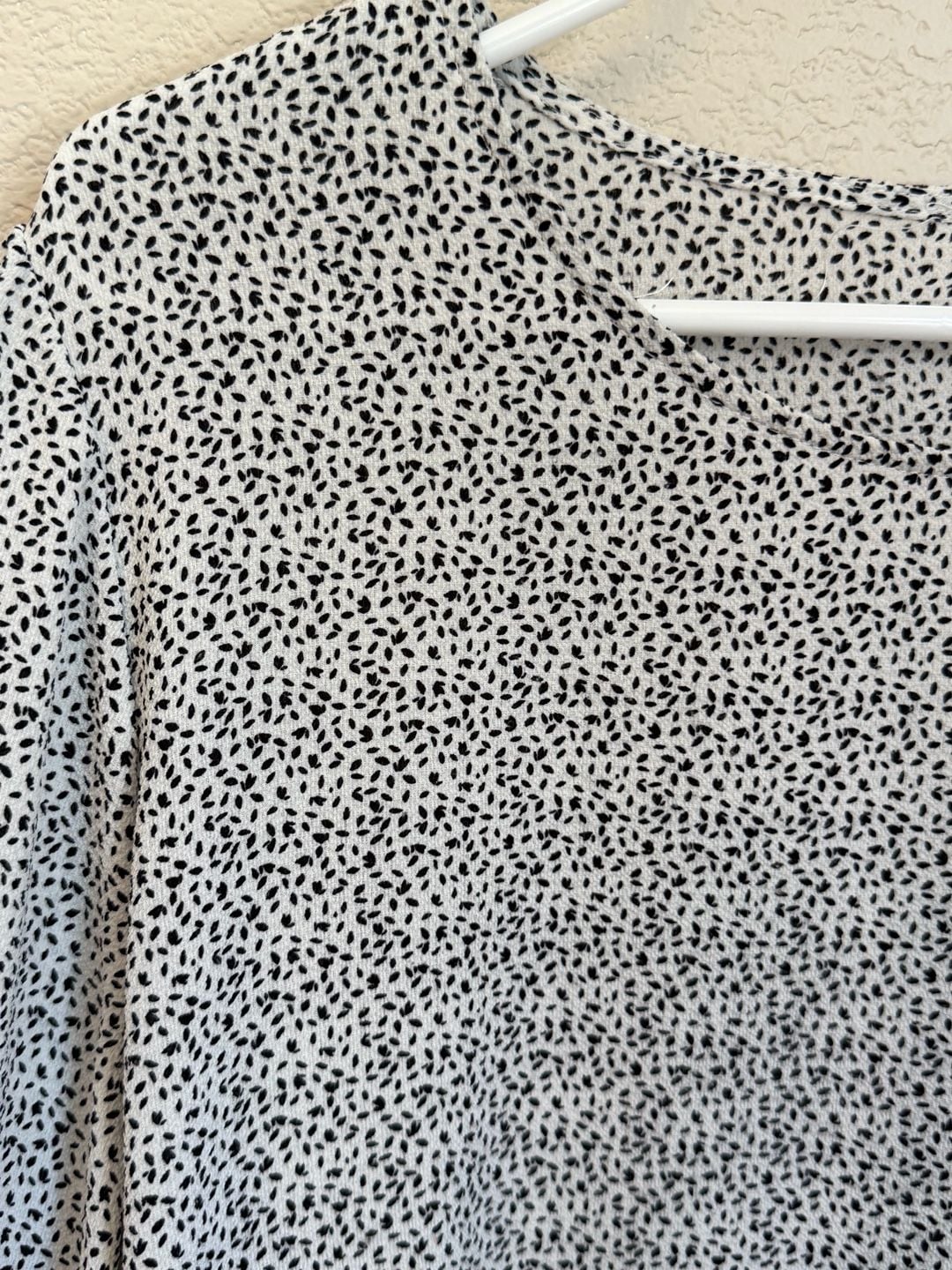 Adrianna Papell Black and White Print Blouse Size XL 3