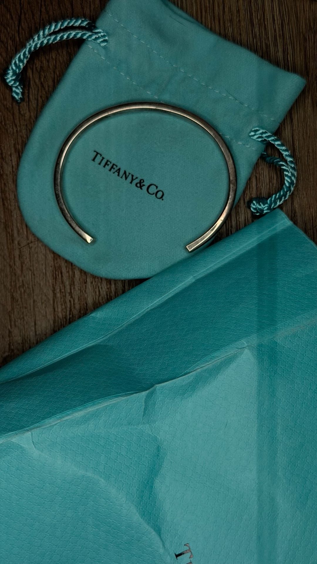 Tiffany & Co. 1837 Interlocking Circle Cuff Bangle Bracelet in Sterling Silver 4