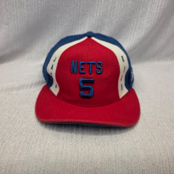 Vintage New Jersey Nets Jason Kidd Reebok Hardwood Classics Fitted Cap