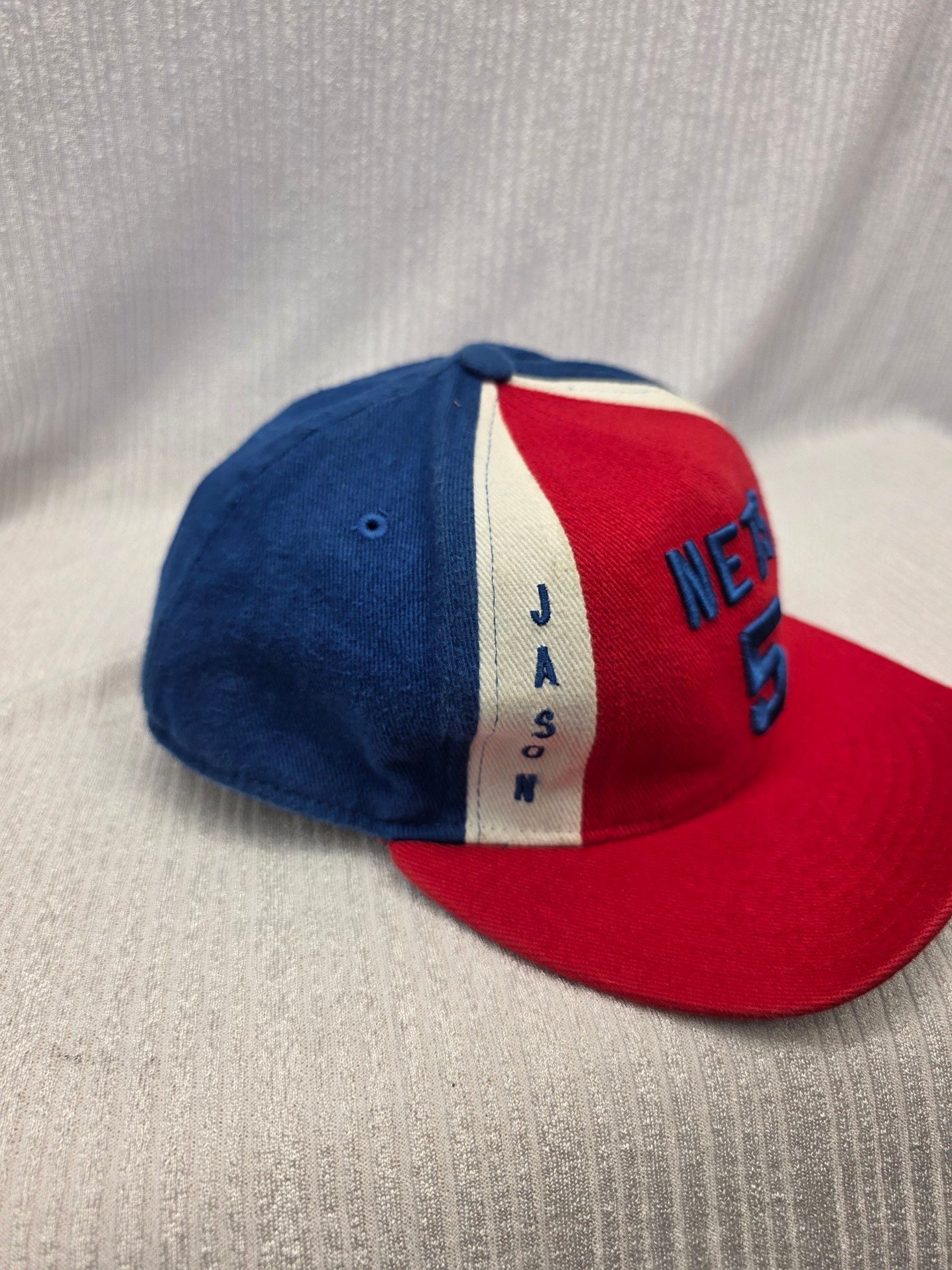 Vintage New Jersey Nets Jason Kidd Reebok Hardwood Classics Fitted Cap 3