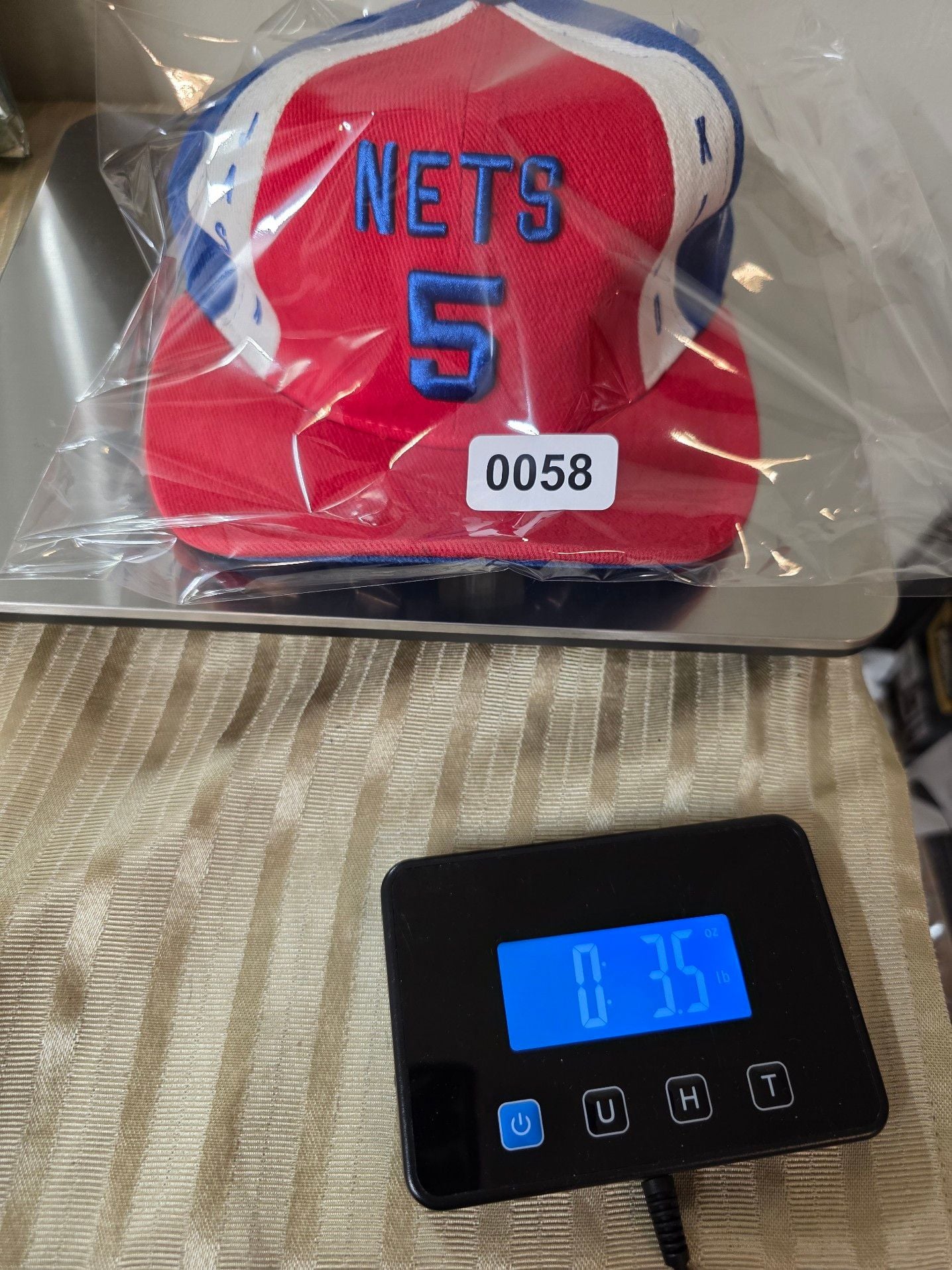 Vintage New Jersey Nets Jason Kidd Reebok Hardwood Classics Fitted Cap 13