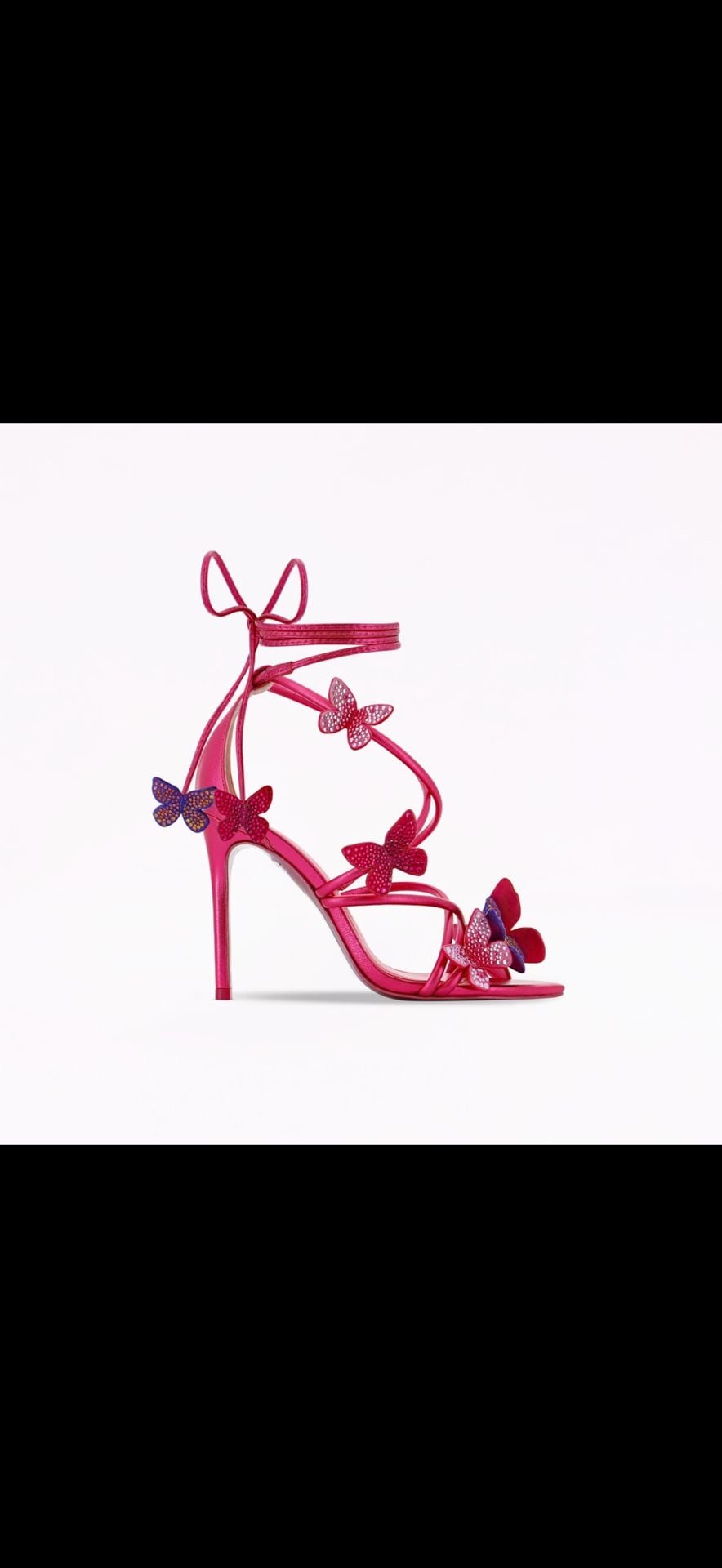 Sophia Webster Vanessa Pretty Pink Crystal Butterfly Sandals EU 40 MSRP $880 3