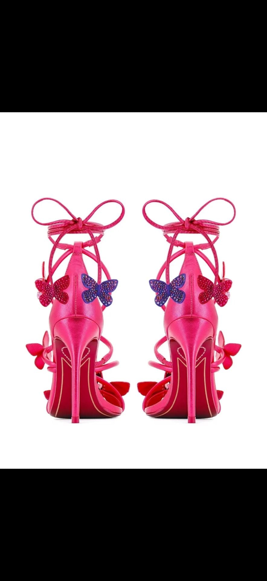 Sophia Webster Vanessa Pretty Pink Crystal Butterfly Sandals EU 40 MSRP $880 4