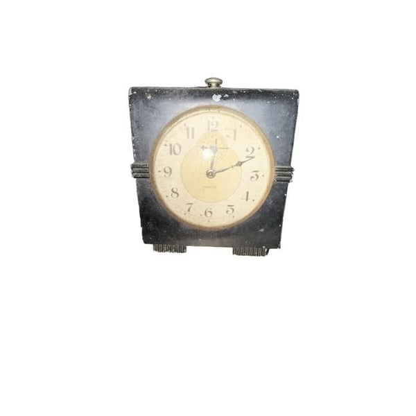 Vintage Ansonia Art Deco Bakelite Desk Alarm Clock