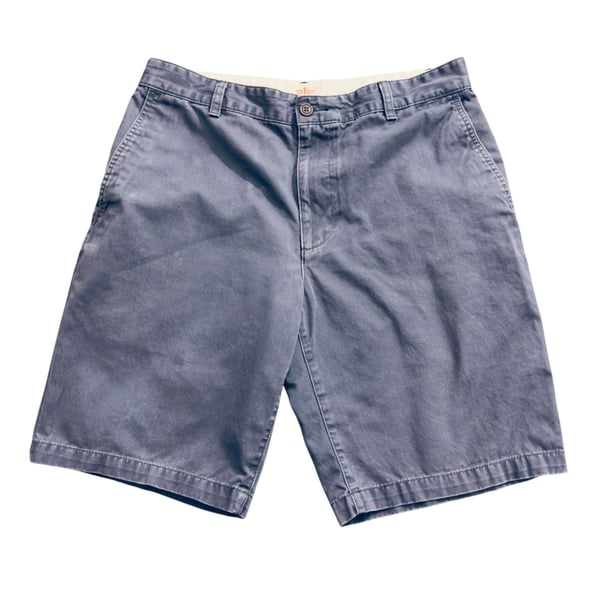 Dockers Mens Blue Flat Front Casual Cotton Shorts