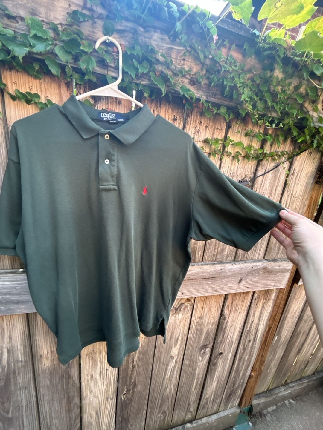 Vintage Polo Ralph Lauren Green Cotton Pique Short Sleeve Polo Shirt 4