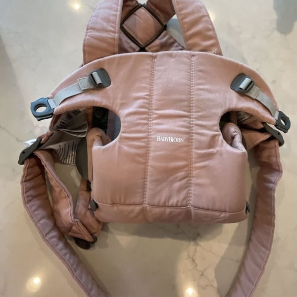 Baby Bjorn, Baby Carrier Mini, Pink, Woven Fabric, One Size
