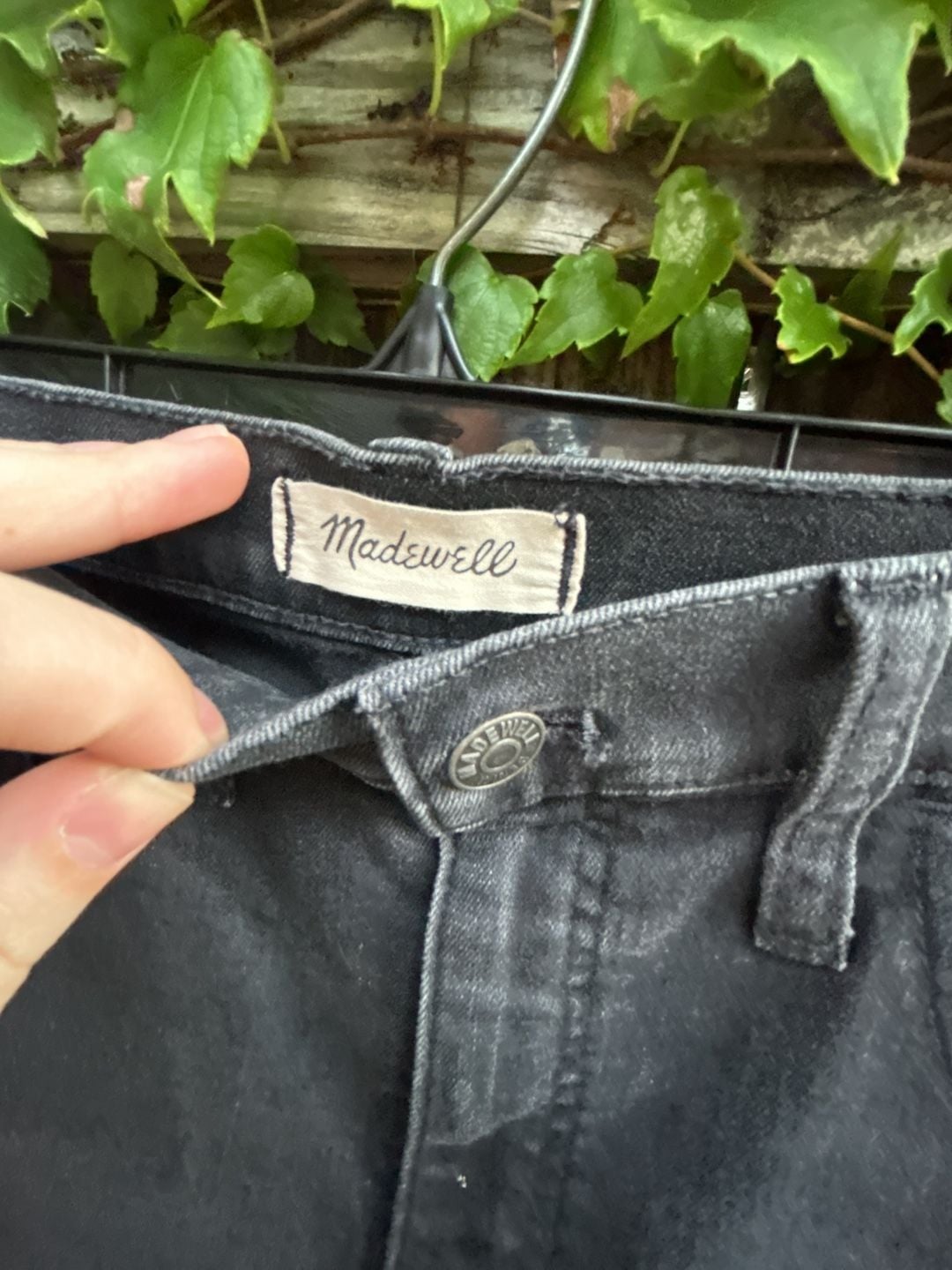 Madewell Roadtripper Stovepipe Black Jeans Size 30 3