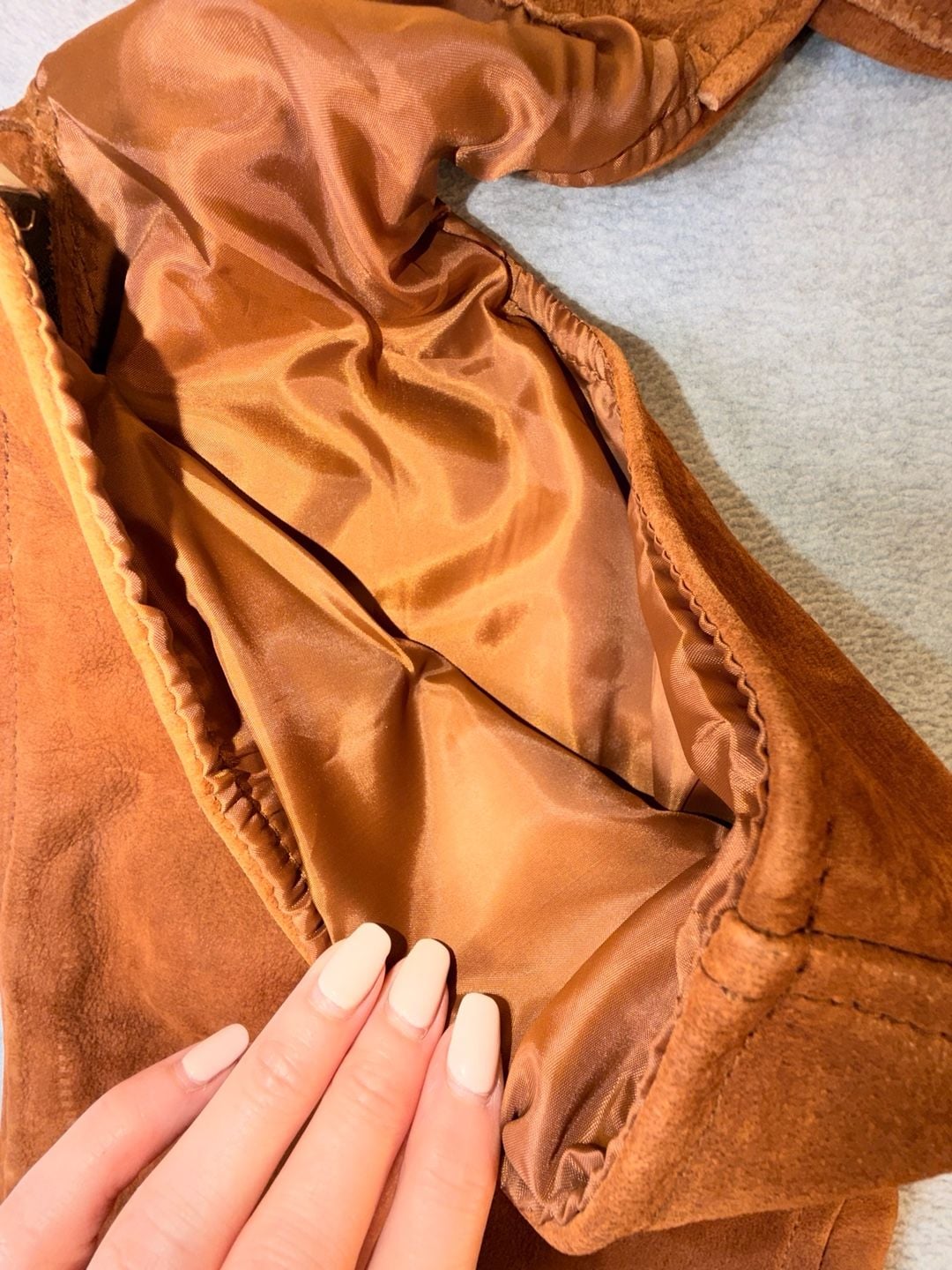 Bikers Leather Stuff Brown Suede Leather Motorcycle Chaps 14