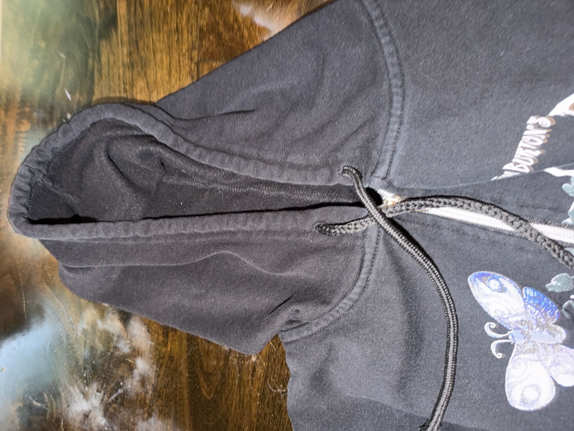 Isaac Morris Ltd Tim Burton's Corpse Bride Black Zip-Up Hoodie Large 11