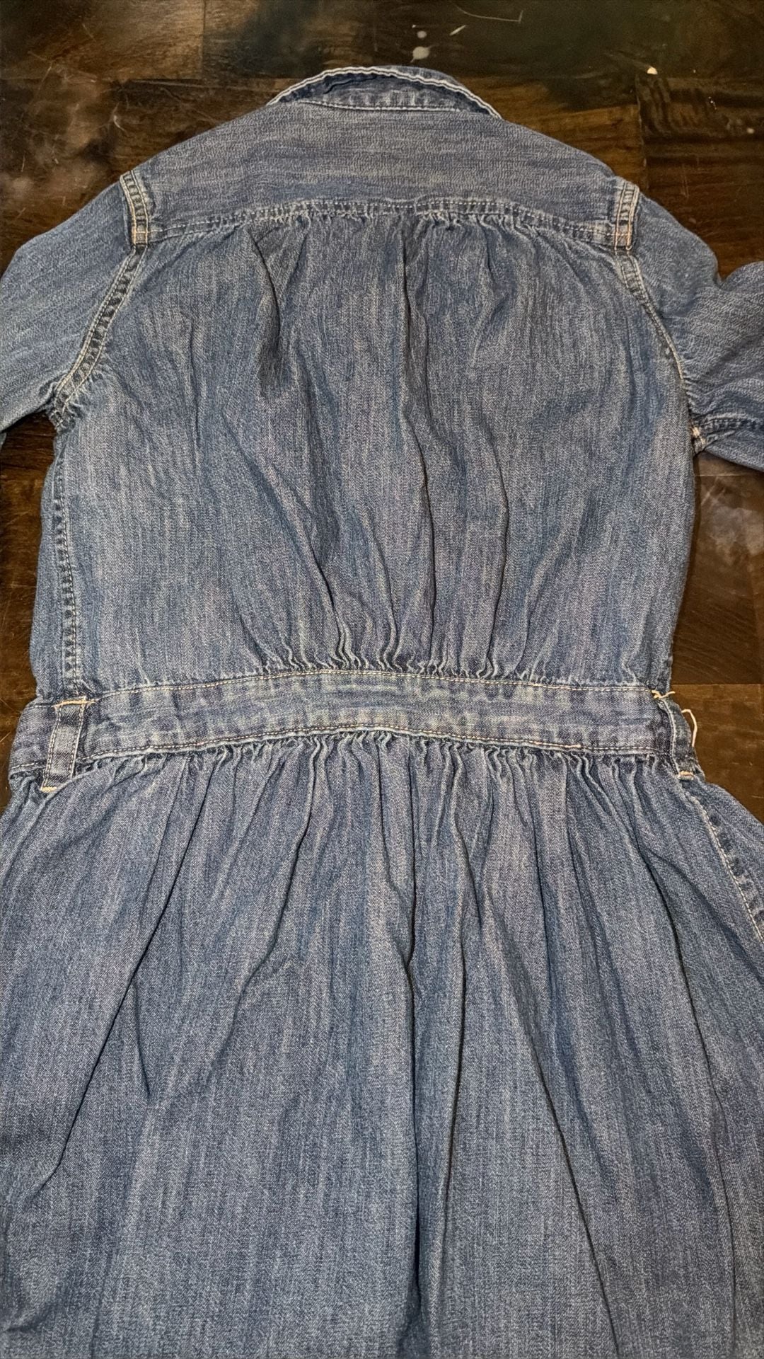 Polo Ralph Lauren Girls Denim Dress Size 7 Long Sleeve Button Up 7