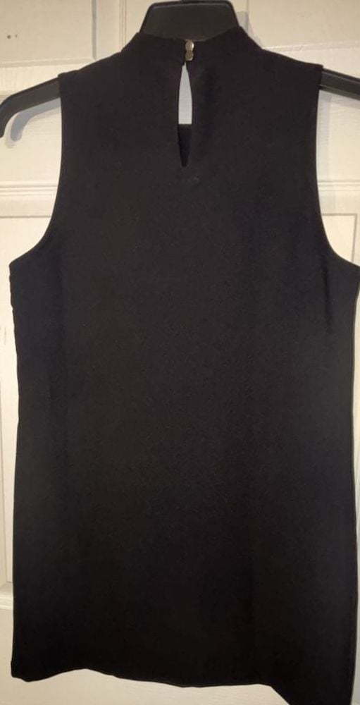 Forever 21 Black Mock Neck Sleeveless Mini Dress Size M 4
