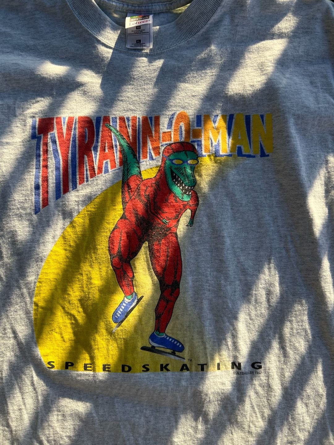Vintage 1997 Fruit of the Loom Lofteez Tyrann-O-Man Speed Skating 4