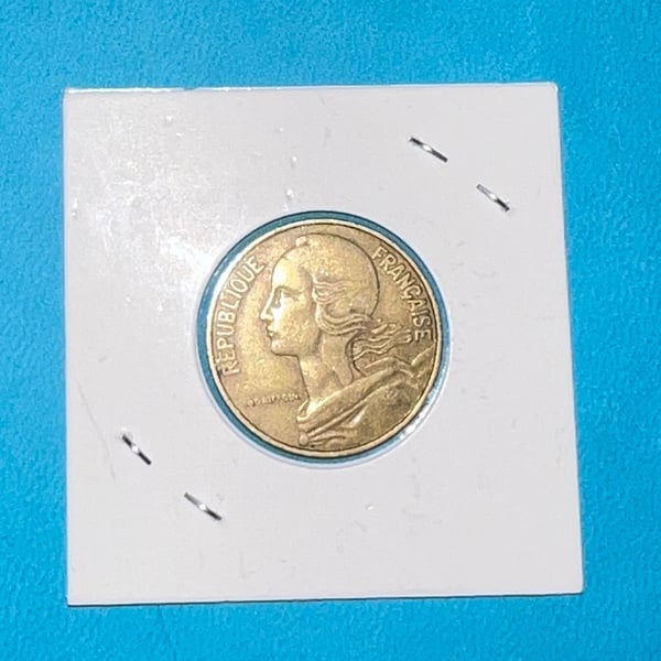 France 20 Centimes Coin 1963 Marianne Aluminium-Bronze