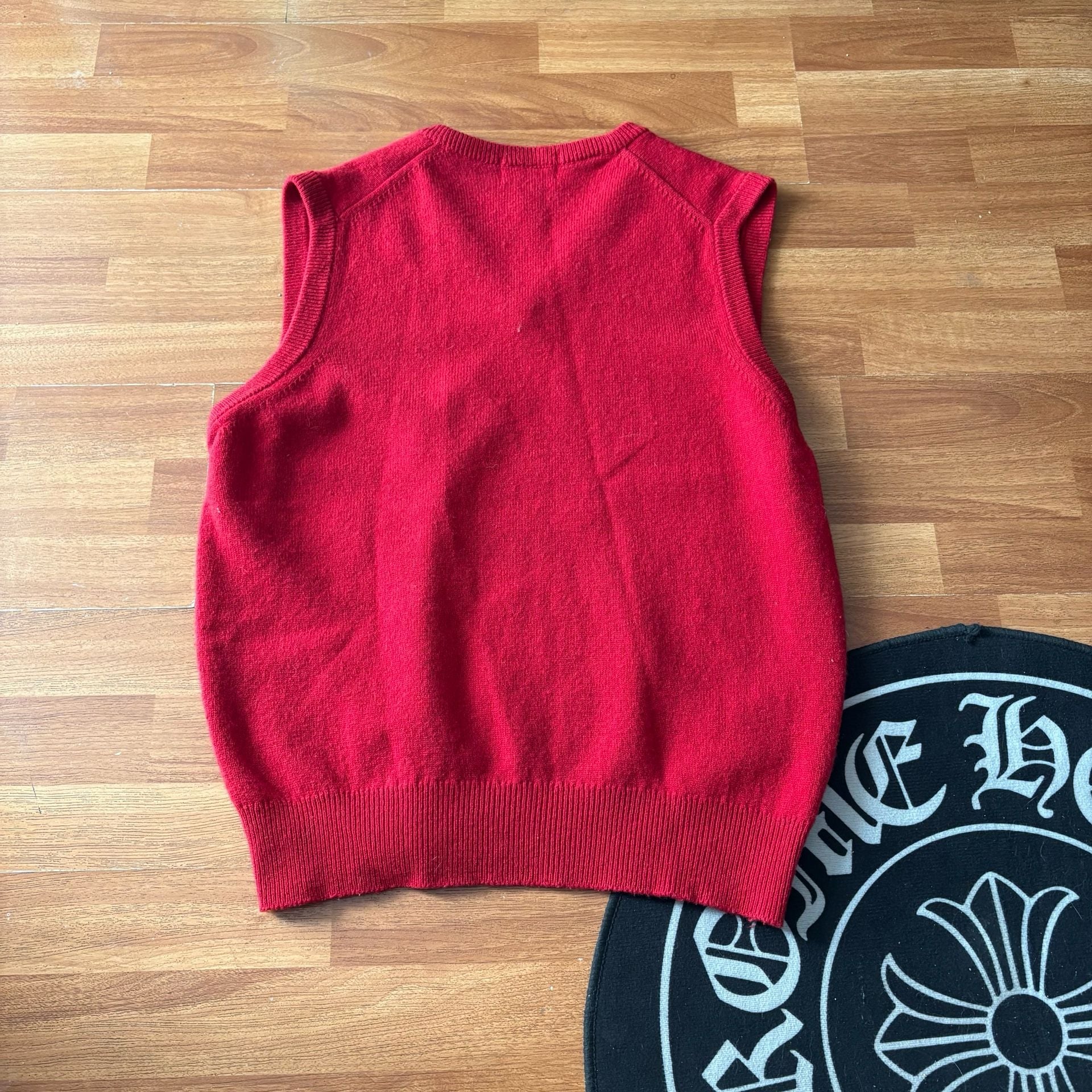 Vintage L.L. Bean Pure New Wool Lambswool V-Neck Sweater Vest Scotland M 4