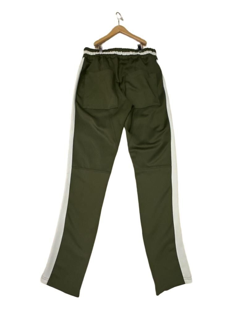 Crysp Denim Olive Green Side Stripe Track Pants Size L 2