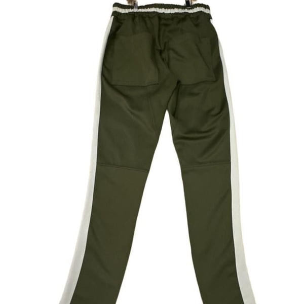 Crysp Denim Olive Green Side Stripe Track Pants Size L
