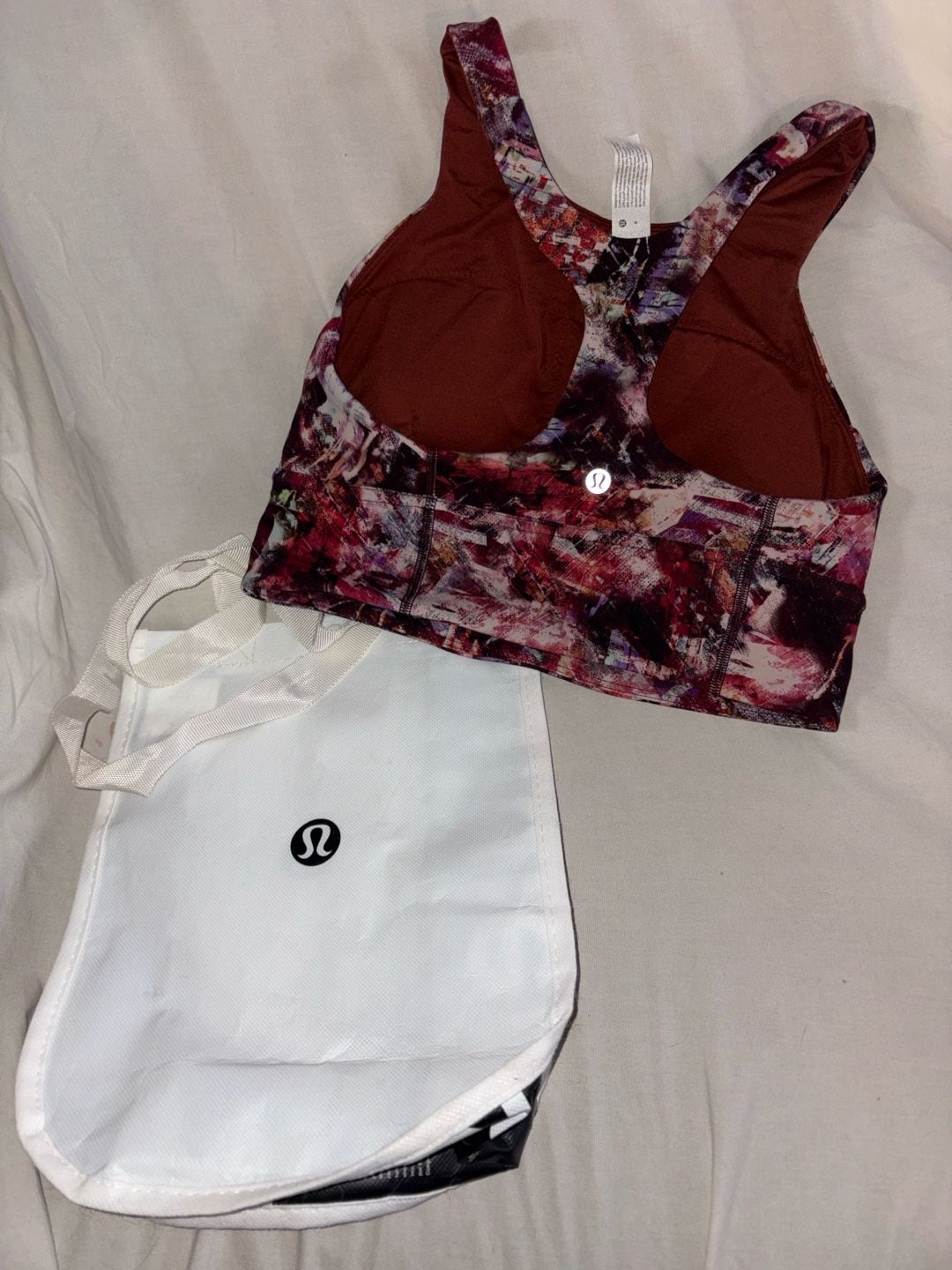 Lululemon Wunder Train Long-Line Bra Medium Support Urbantricity Multi Size 8 3