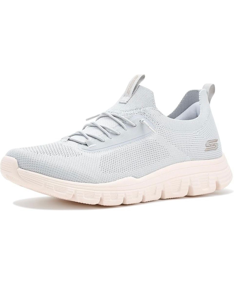 Skechers Women's Bobs B Lite-Slight Flex Sneaker Light Gray Size 7.5 2
