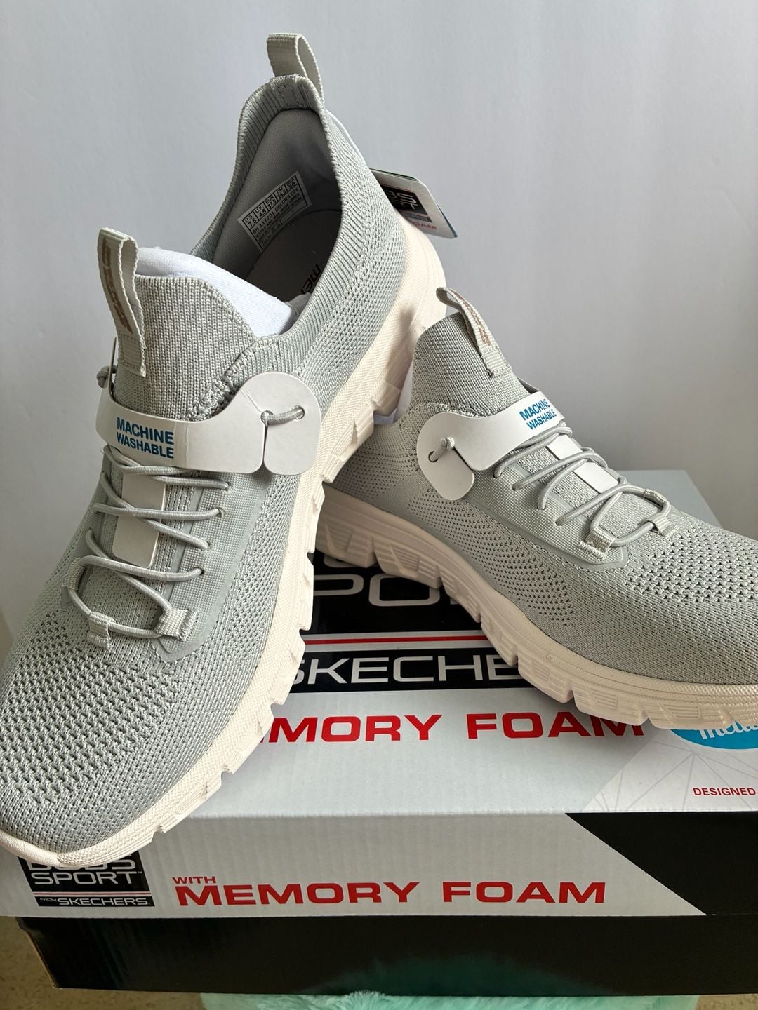 Skechers Women's Bobs B Lite-Slight Flex Sneaker Light Gray Size 7.5 5