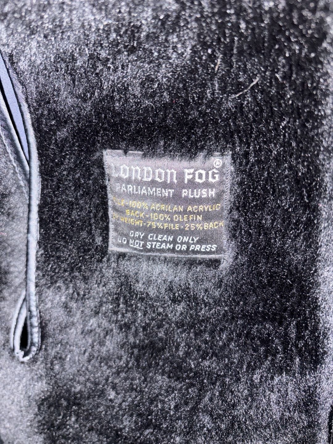 London Fog Vintage Men's Navy Blue Claeth Cloth Trench Coat Size 40 Short 4
