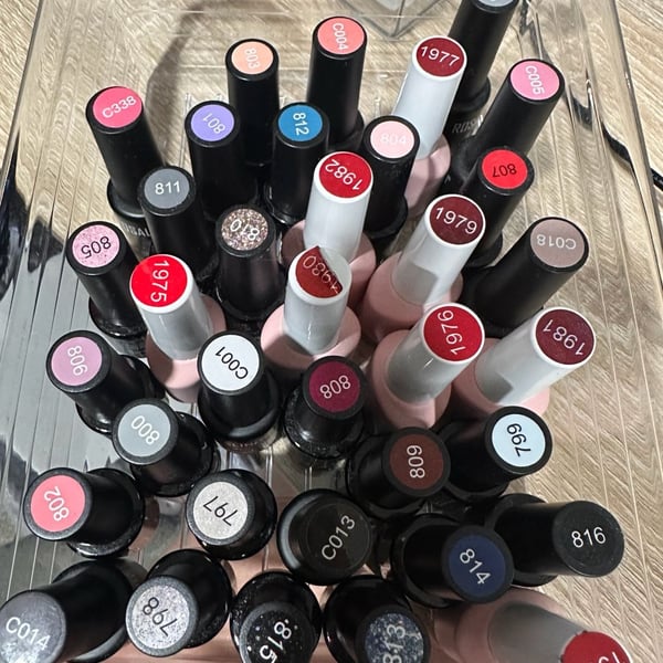 Assortment of Beetles, Rosalind, and Gaoy Gel Nail Polishes (36 bottles total)