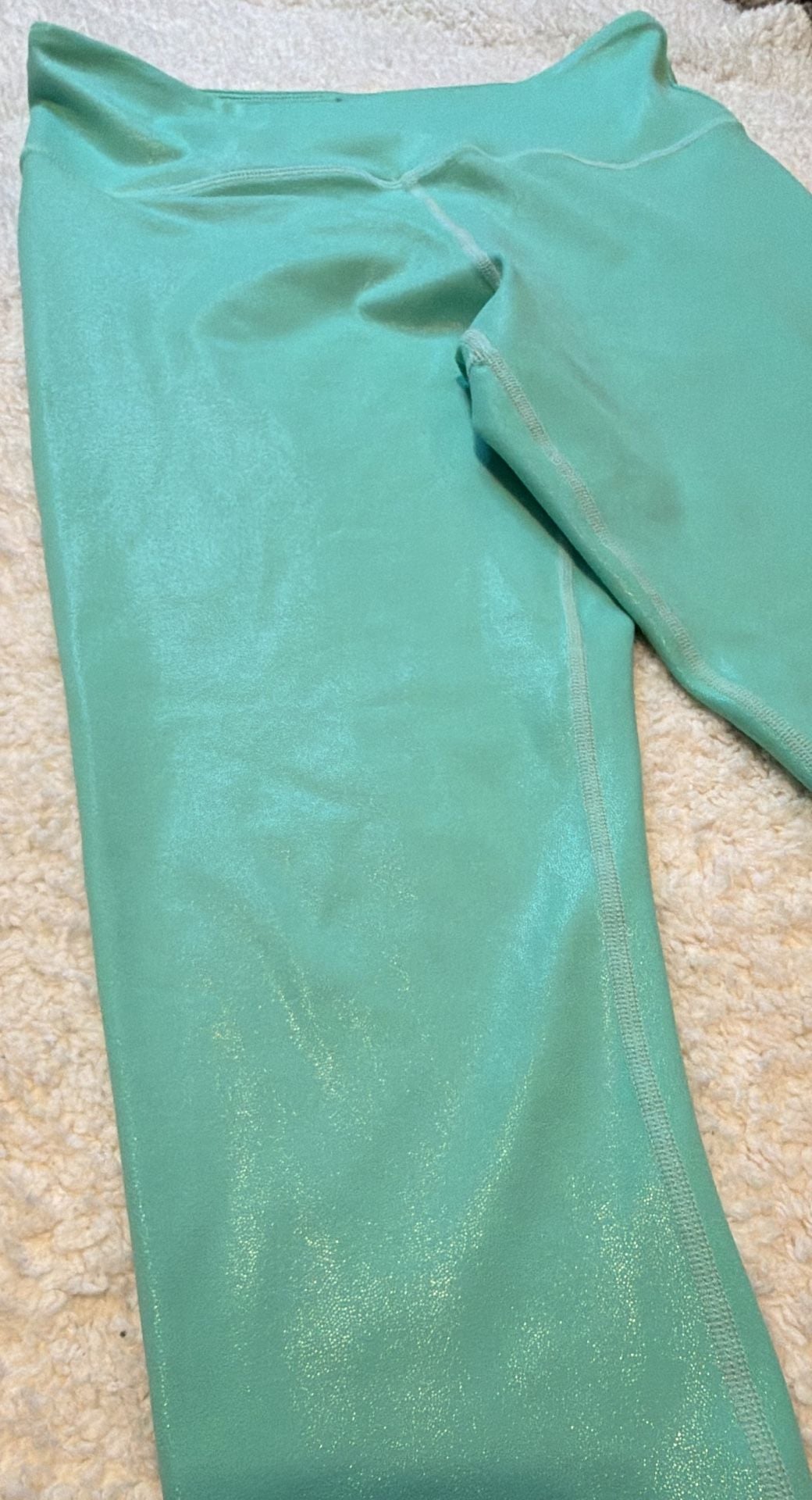 Zyia Active Metallic Seafoam Leggings 3