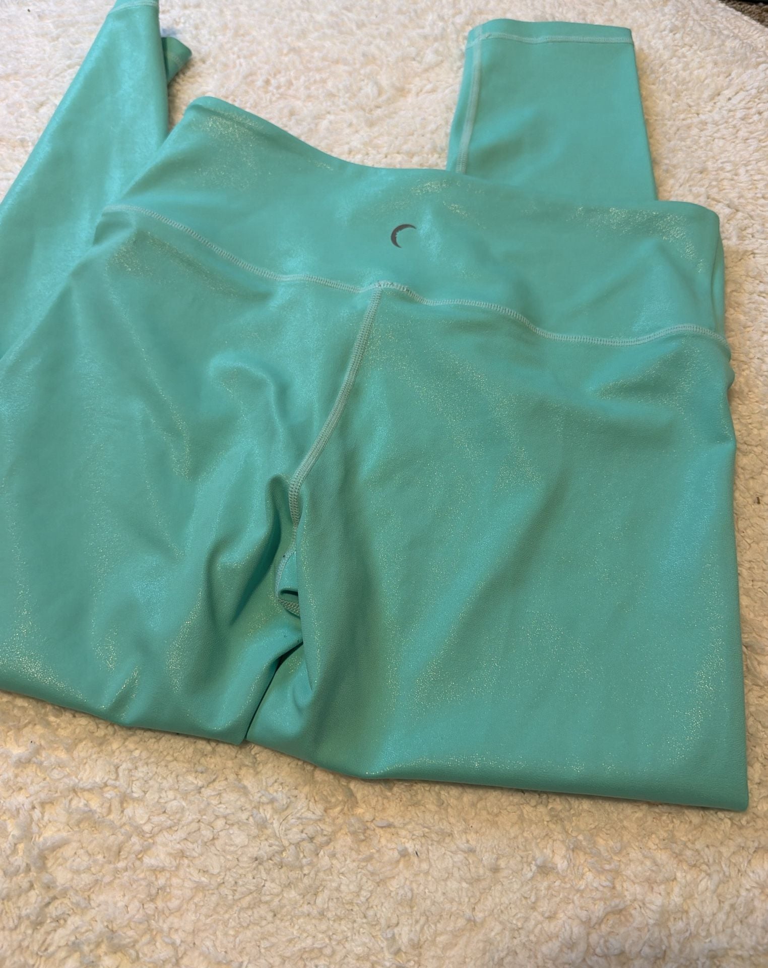 Zyia Active Metallic Seafoam Leggings 5