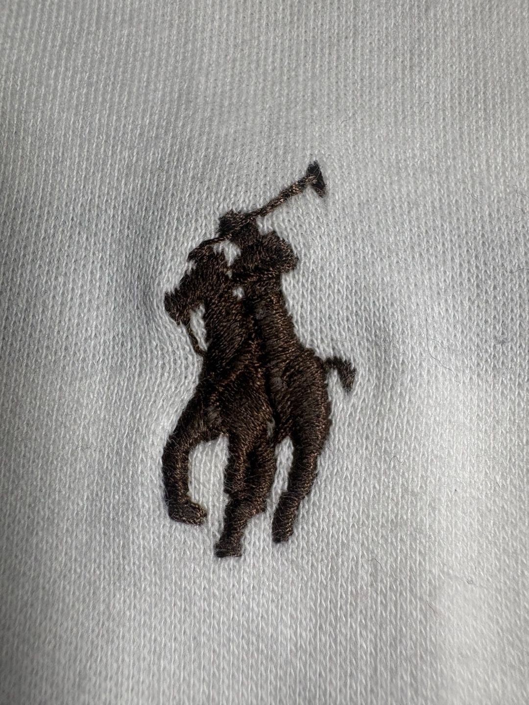 Polo by Ralph Lauren Men's White and Brown Striped Short Sleeve Polo Shirt XXL 5