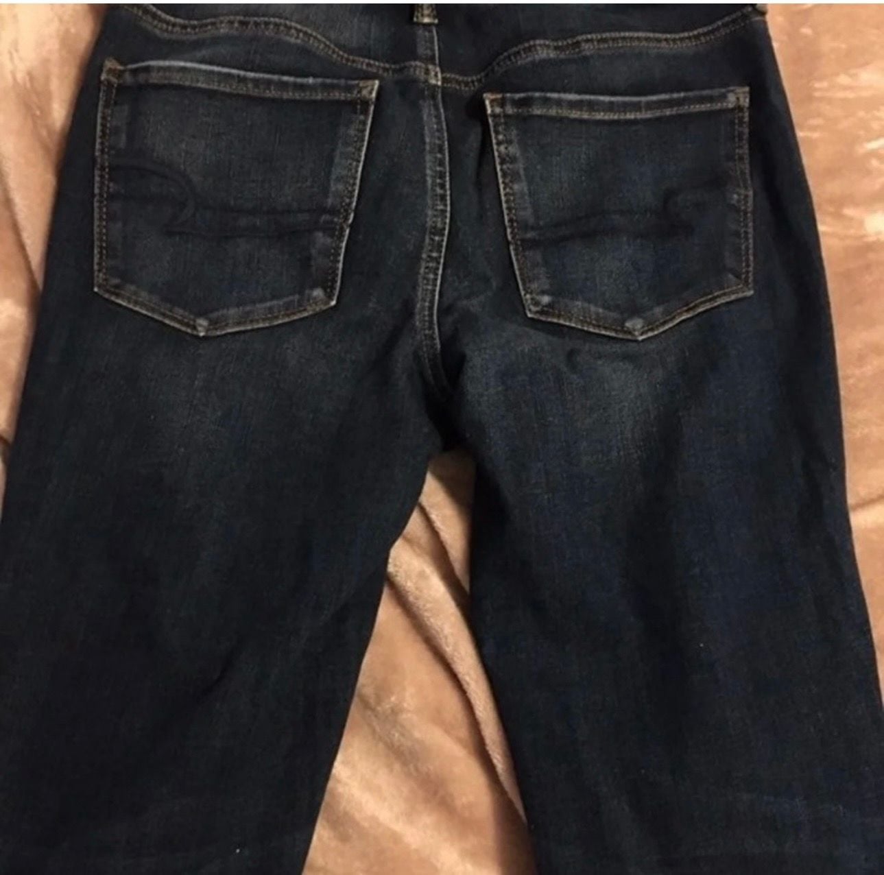 American Eagle 360 Ne(x)t Level Stretch Distressed Dark Wash Skinny Jeans 11