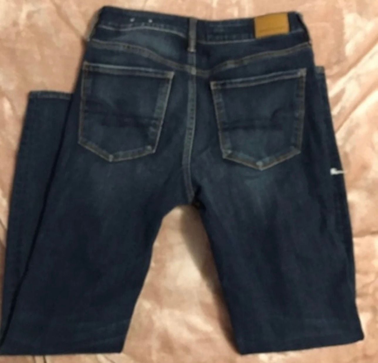 American Eagle 360 Ne(x)t Level Stretch Distressed Dark Wash Skinny Jeans 15