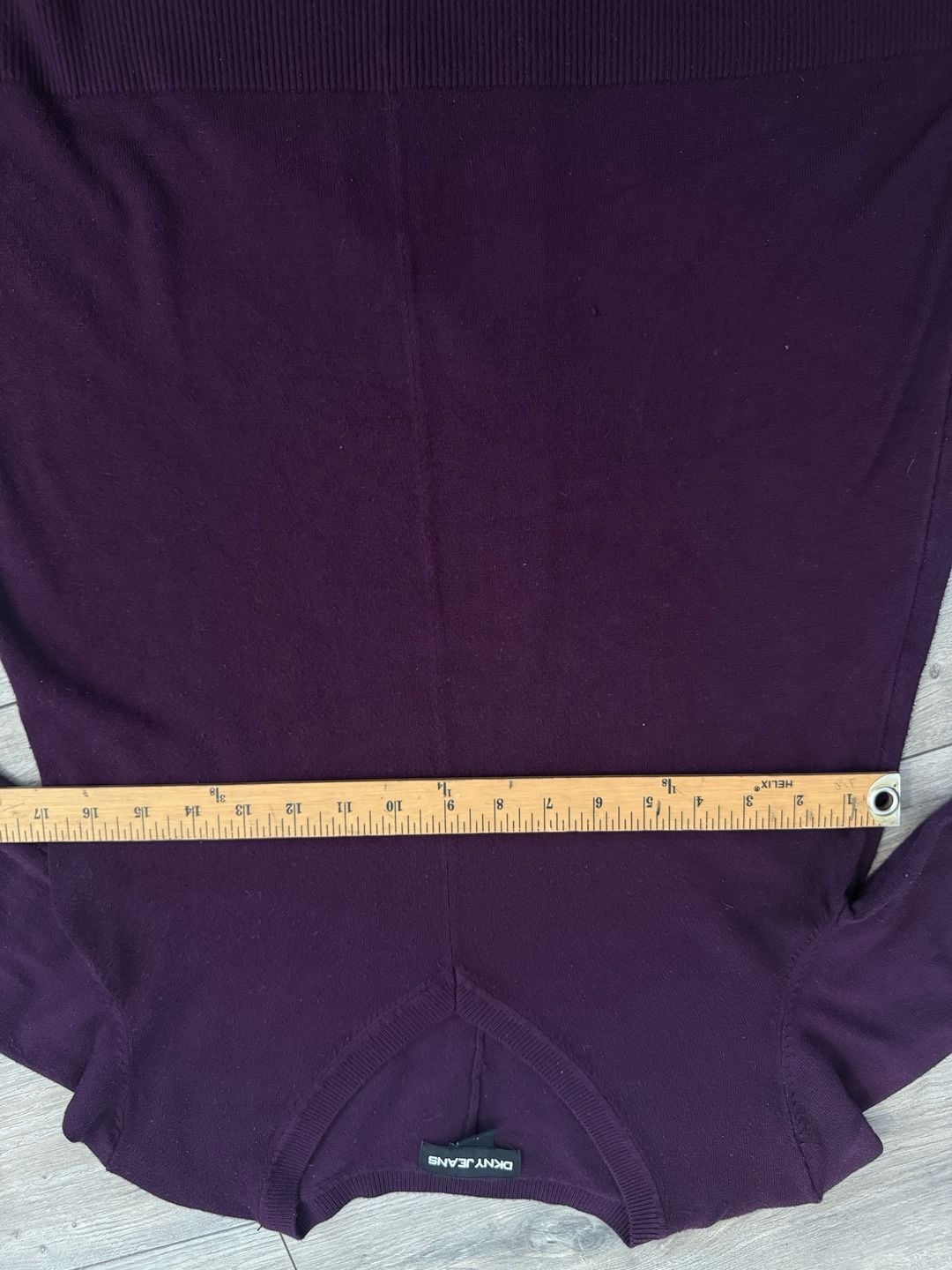 DKNY Jeans Womens Purple Long Sleeve V-Neck Sweater Size L 7