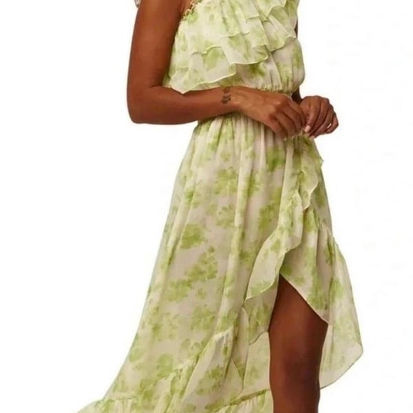 MISA Los Angeles Rumi Dress in Honeydew Blossom