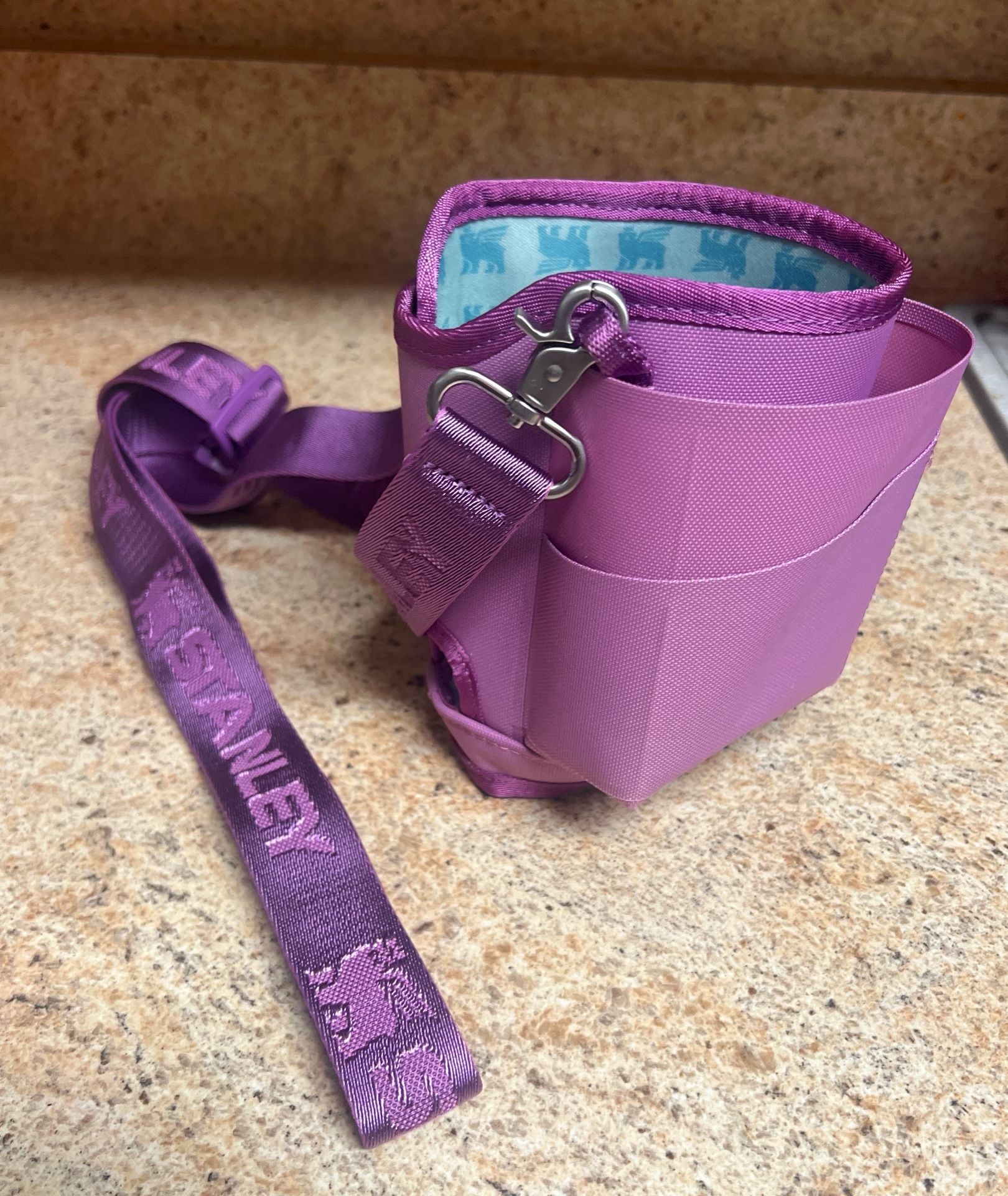 Stanley All Day Quencher Carry All for 30 oz Tumbler Handle Crossbody Bag Lilac 2
