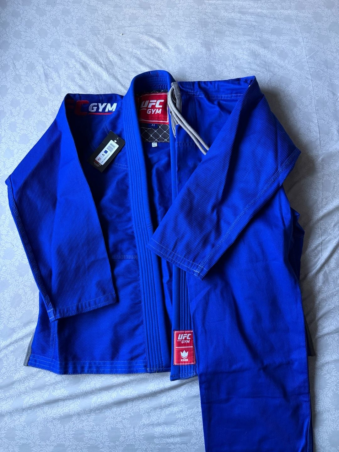 NWT Kingz x UFC Gym Kimono BJJ Gi Set Men's Size A1 Blue Jiu Jitsu Uniform New 1