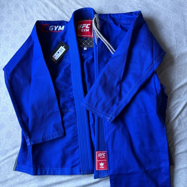 NWT Kingz x UFC Gym Kimono BJJ Gi Set Men's Size A1 Blue Jiu Jitsu Uniform New