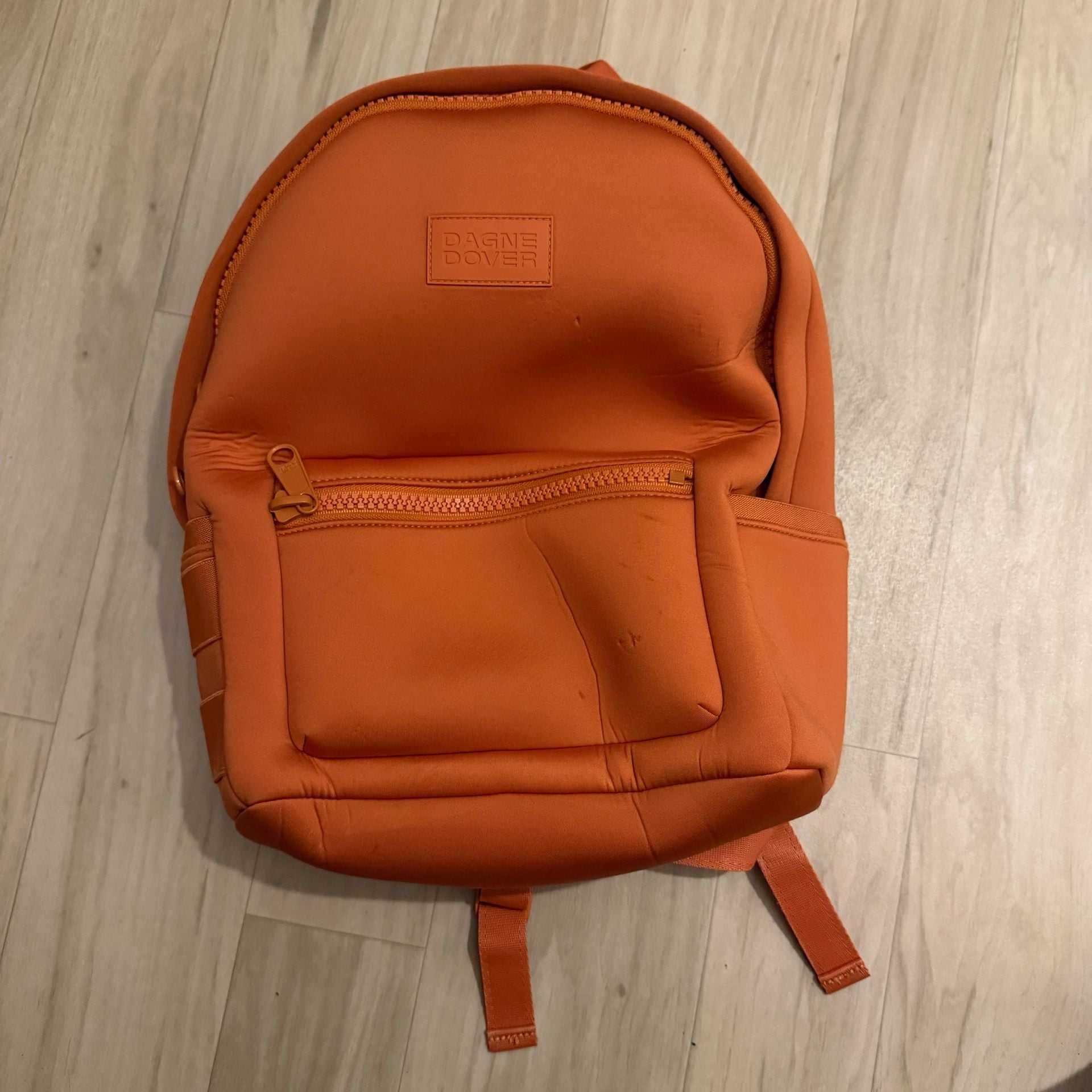 Dagne Dover Dakota Backpack Goji Orange Neoprene Laptop Bag 2